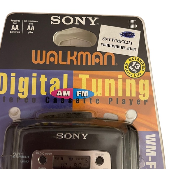 SONY Walkman WM-FX221 Digital Tuning AM FM Stereo Cassette Player - New-Sealed - Picture 9 of 10